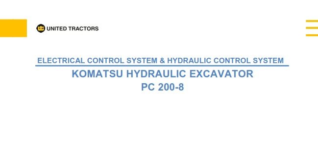 Machine Troubleshooting Small Excavator – PC200