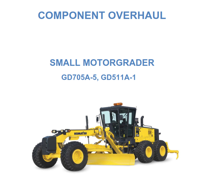 Component Overhaul Small Motor Grader
